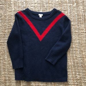 J. Crew Red V Sweater